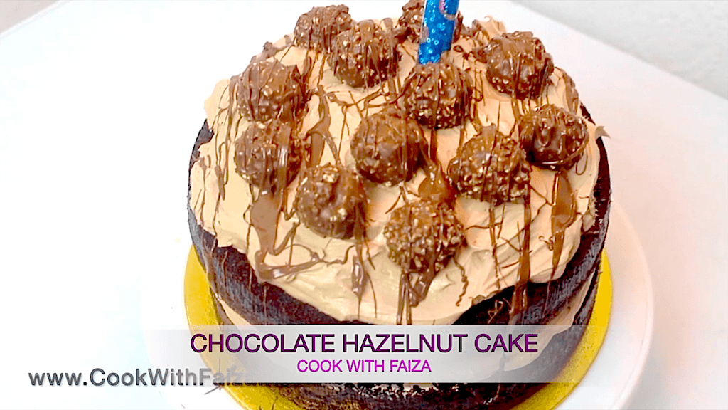 CHOCOLATE HAZELNUT CAKE - Ú†Ø§Ú©Ù„ÛŒÙ¹ ÛÛŒØ²ÛŒÙ„Ù†Ù¹ Ú©ÛŒÚ© - à¤šà¥‰à¤•à¤²à¥‡à¤Ÿ à¤¹à¥‡à¤œà¤¼à¤²à¤¨