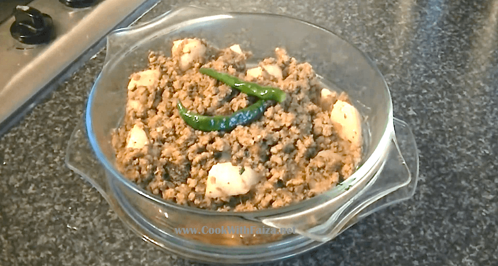 AALO KEEMA (MINCE) - COOK WITH FAIZA