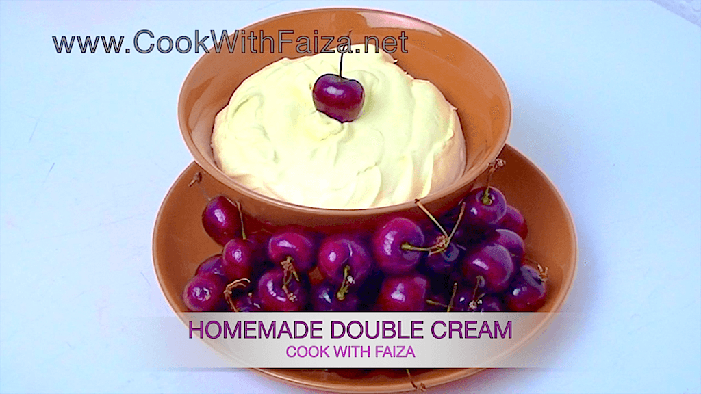 DOUBLE CREAM (homemade) - COOK WITH FAIZA