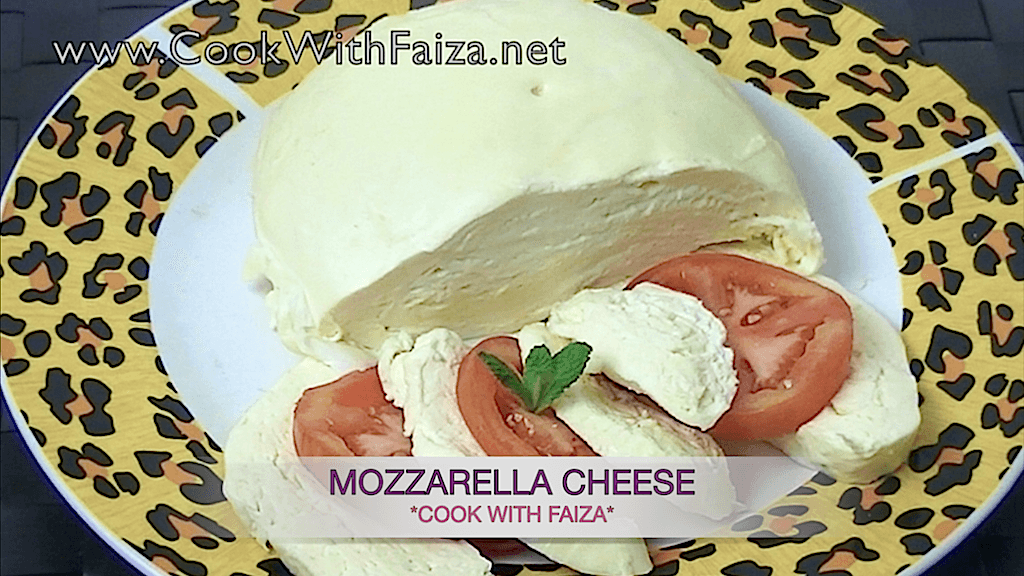 Homemade Mozzarella Cheese Recipe | Cook With Faiza