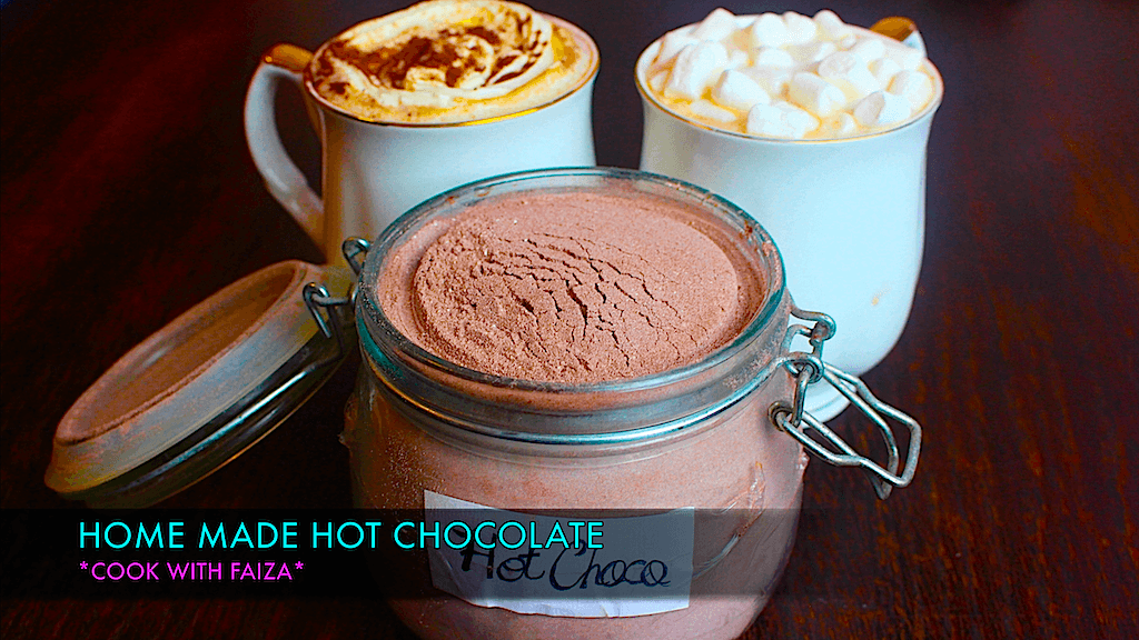 HOMEMADE HOT CHOCOLATE *COOK WITH FAIZA*